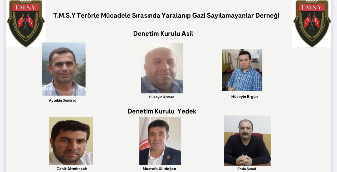 TmsyGaziler's tweet photo. Derneğimizin Yeni Yönetim Kurulu aşağıdaki gibidir. Tüm üye ve takipçilerimize hayırlı olmasını dileriz.
Saygılarımızla https://t.co/w4K948L0ku