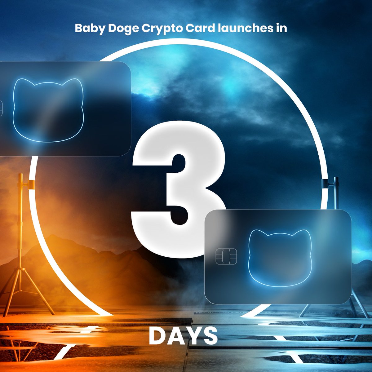 BabyDoge's tweet photo. Our virtual crypto card is only 3 days away from going live 🥳 https://t.co/9D3a5EKwGd