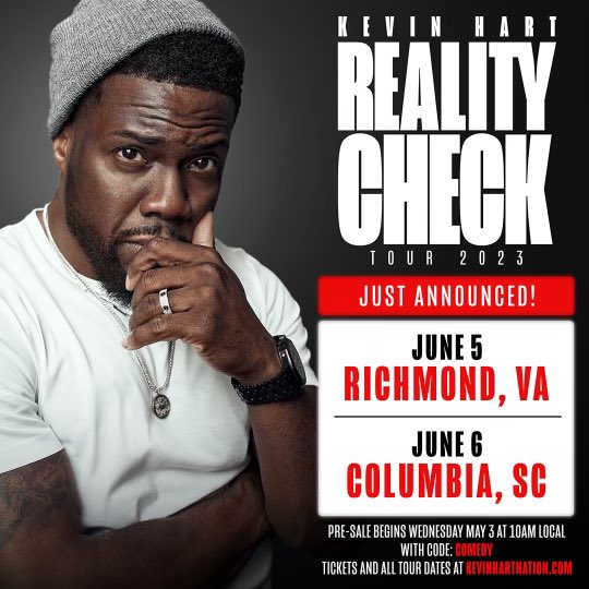 Kevin Hart on Twitter "New shows just announced in Richmond, Virginia