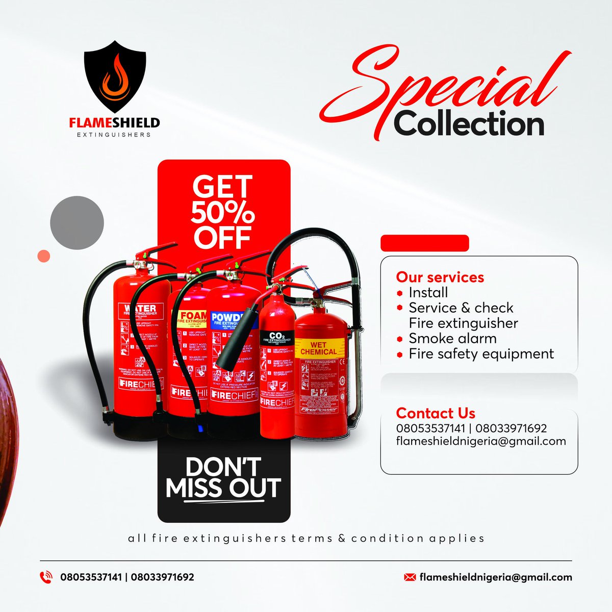 Get on our 50 per cent discount today.
#discounted
#discount
#lagosdiscounts
#lagosdiscountsales
#fireoutbreakinlagos
#firesuppression
#firealarmsystem
#firesuppression
#fireprevention
#firewardentraining
#nispon
#firerisk
#fireriskassessment
#asake
#burnaboy
#timeless
#davido