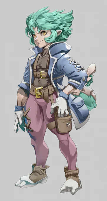I've been focusing on my rendering lately while working out character designs for #Drogune. I not 100% on the colors for Wynd (left) and I think one more pass is needed, but I like how finished these feel. Lux esp, I feel like he's finished. Now I just need some turn arounds!