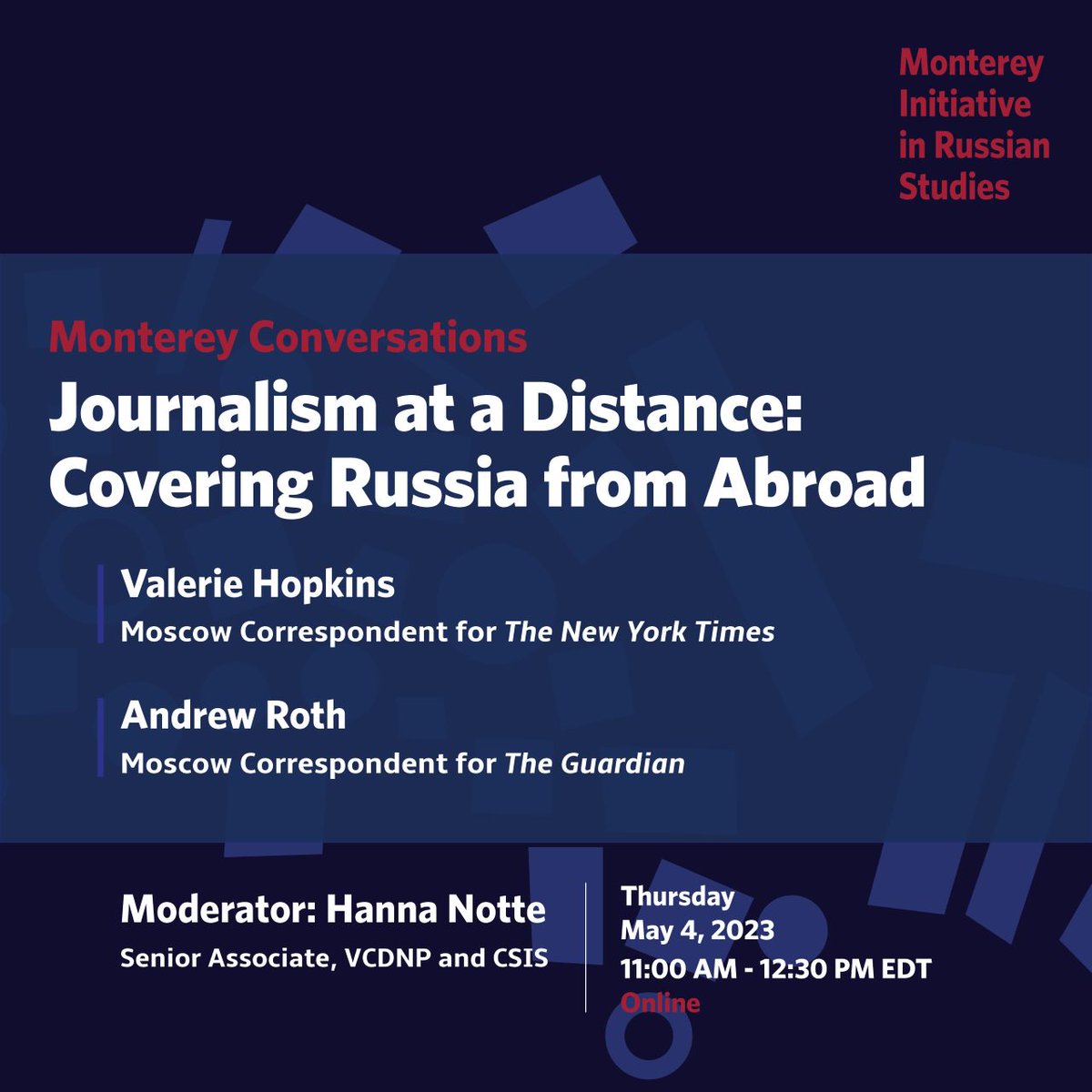 Monterey Initiative in Russian Studies tweet media