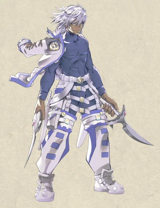 I've been focusing on my rendering lately while working out character designs for #Drogune. I not 100% on the colors for Wynd (left) and I think one more pass is needed, but I like how finished these feel. Lux esp, I feel like he's finished. Now I just need some turn arounds!
