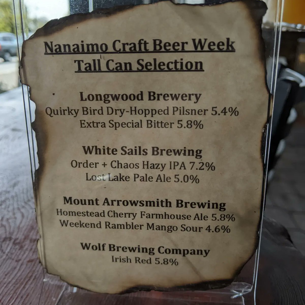 WIT A LITTLE HELP FROM MY FRIENDS 
Enjoy the #Nanaimo Craft Beer Week Collaboration beer - launched on tap at Firehouse Grill today! Crafted by <a href="/LongwoodBrewery/">Longwood Brewery</a>, <a href="/LongwoodBrewpub/">Longwood Brew Pub</a>, <a href="/whitesailsbeer/">White Sails Brewing</a>, and <a href="/WolfBrewingVI/">Wolf Brewing Company</a> to celebrate the Nanaimo brewing scene!