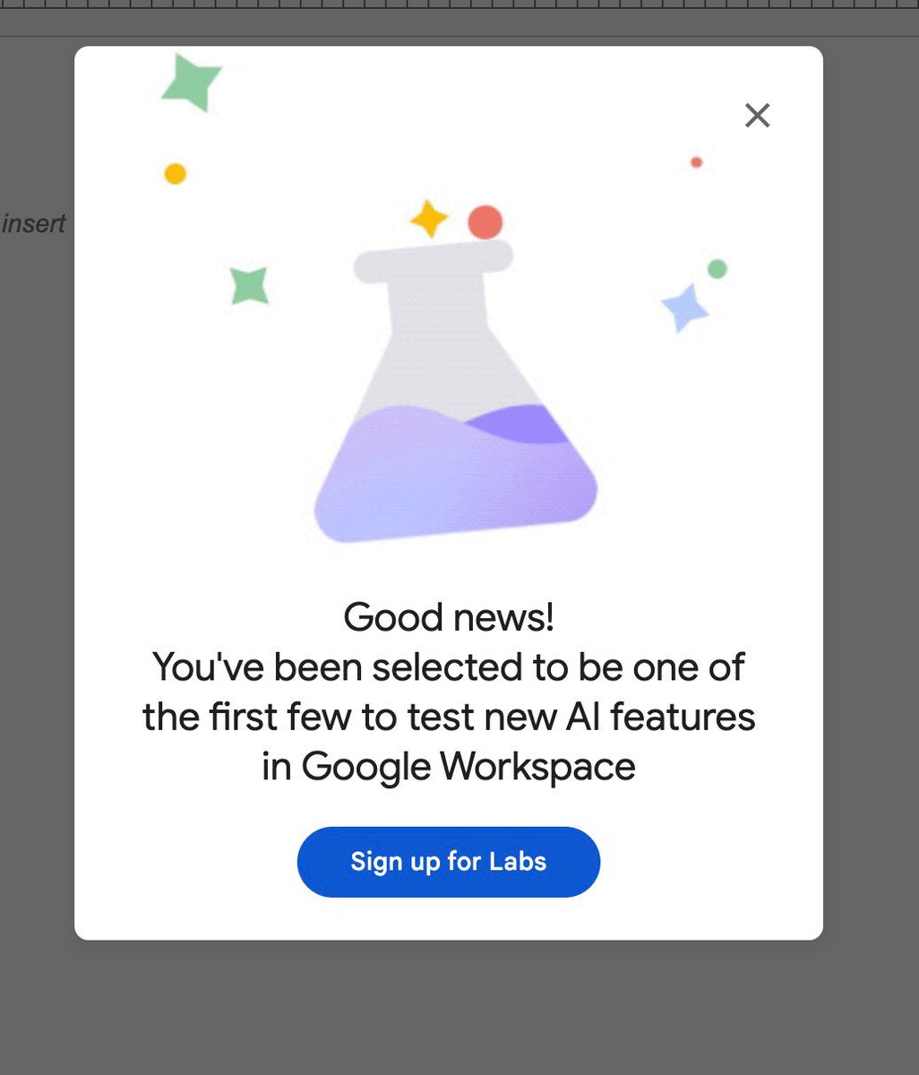 NatashaKatson's tweet photo. This is another example of why targeting is important. I opened Google Docs and got excited about this pop-up! Clicked "Sign up" to only get disappointed later. It's not that difficult to exclude the country for showing the pop-up, is it? :) https://t.co/zunAmRPqvn