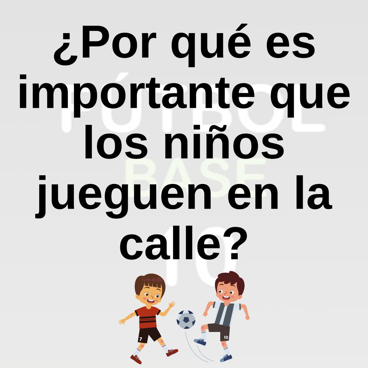 futbase10's tweet photo. ⚽️Jugar en la calle aporta a quien lo hace una enorme cantidad de beneficios.

Muchas veces solemos hacer referencia a los futbolísticos, pero en esta publicación de Instagram cito algún otro👇

https://t.co/Gv0hFo02rX https://t.co/hvXLAUELI5