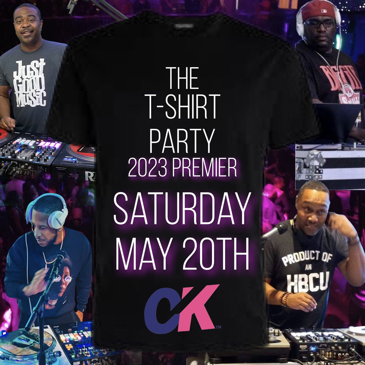 VaderMixx's tweet photo. The T-Shirt Party premier is on Saturday May 20th! Tickets are live at https://t.co/NsvJ22EumJ right now! 

#CKA https://t.co/HtXXHRlczB