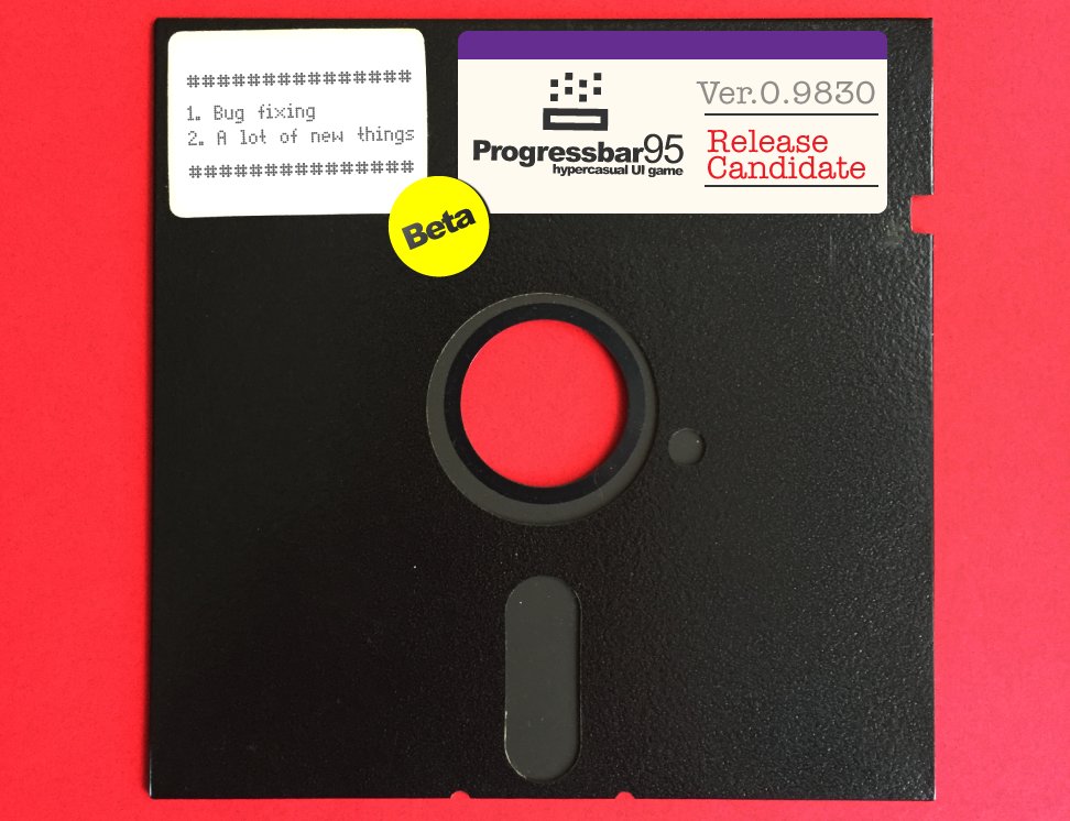 Progressbar95 nostalgic hypercasual game tweet media