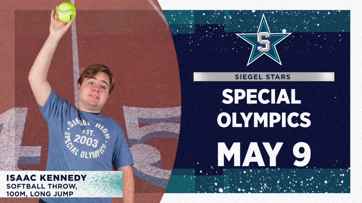 Hey <a href="/SiegelHighStars/">Siegel High School</a> and <a href="/Siegel_Nation/">The Nati❌n</a>, 
Let's wish Isaac Kennedy good luck as he competes in tomorrows Special Olympics in the Softball Throw, 100M Run, and the Standing Long Jump.

LET'S GO ISAAC!

#P2BASS
