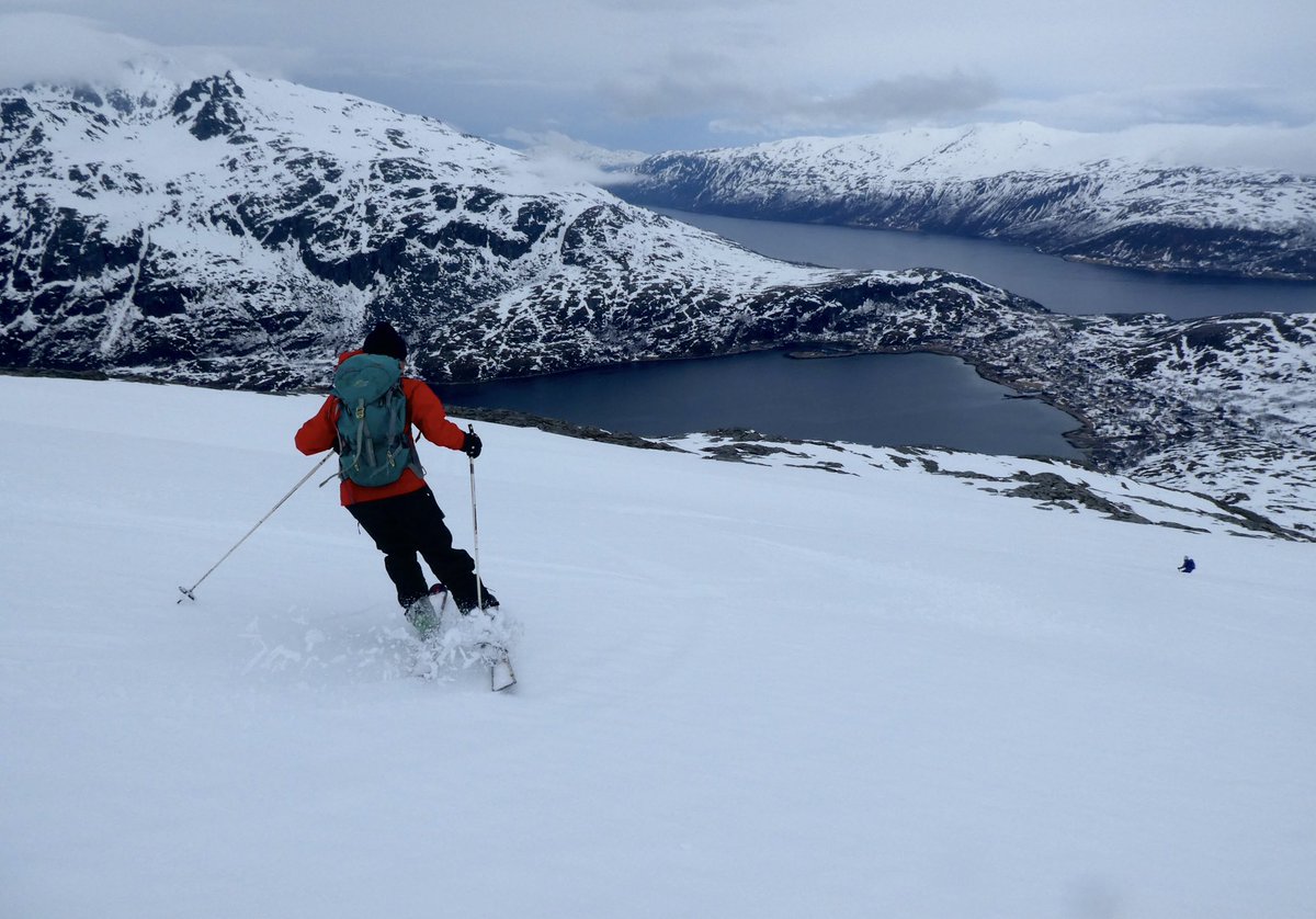 Last week we had our Kvaløya Plus trip. A mixture of great weather, challenging weather, great snow and challenging snow! Thanks to all those that joined us and shared the snow (whether it was sublime or sticky)