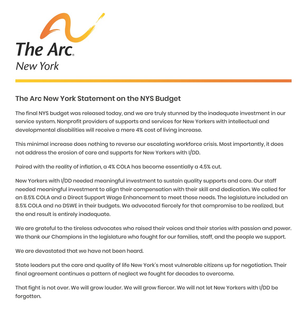 The Arc New York tweet media