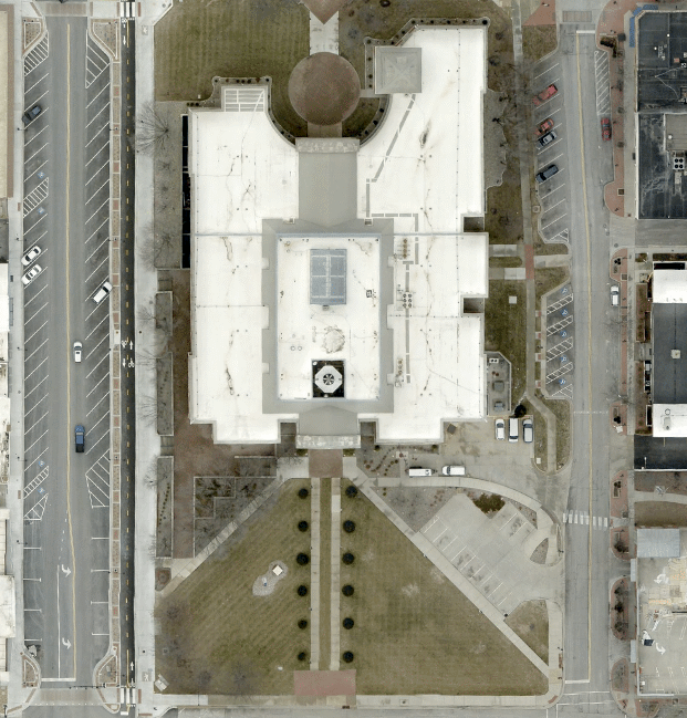 AIMSMapper's tweet image. The 2023 orthophotography for Johnson County is now available to the public. The photos were captured Feb. 2023 and have a 3in pixel resolution. MyAIMS apps have been updated to include the current imagery. Contact our mapper of the day with any questions.