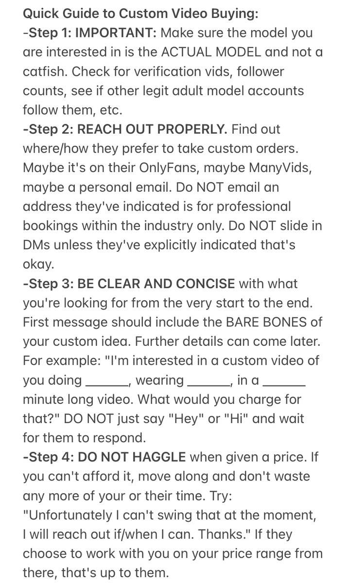 greg_battiste's tweet photo. #CUSTOMVIDEO BUYERS (or anyone interested in purchasing for the first time)! Here's a quick &amp; dirty guide to the purchasing process I wrote up, having bought well over 100 custom videos by now. 

Models/other buyers, feel free to leave things I missed in the comments and RT! 🙏🏼❤️ https://t.co/oF78oTB7OW