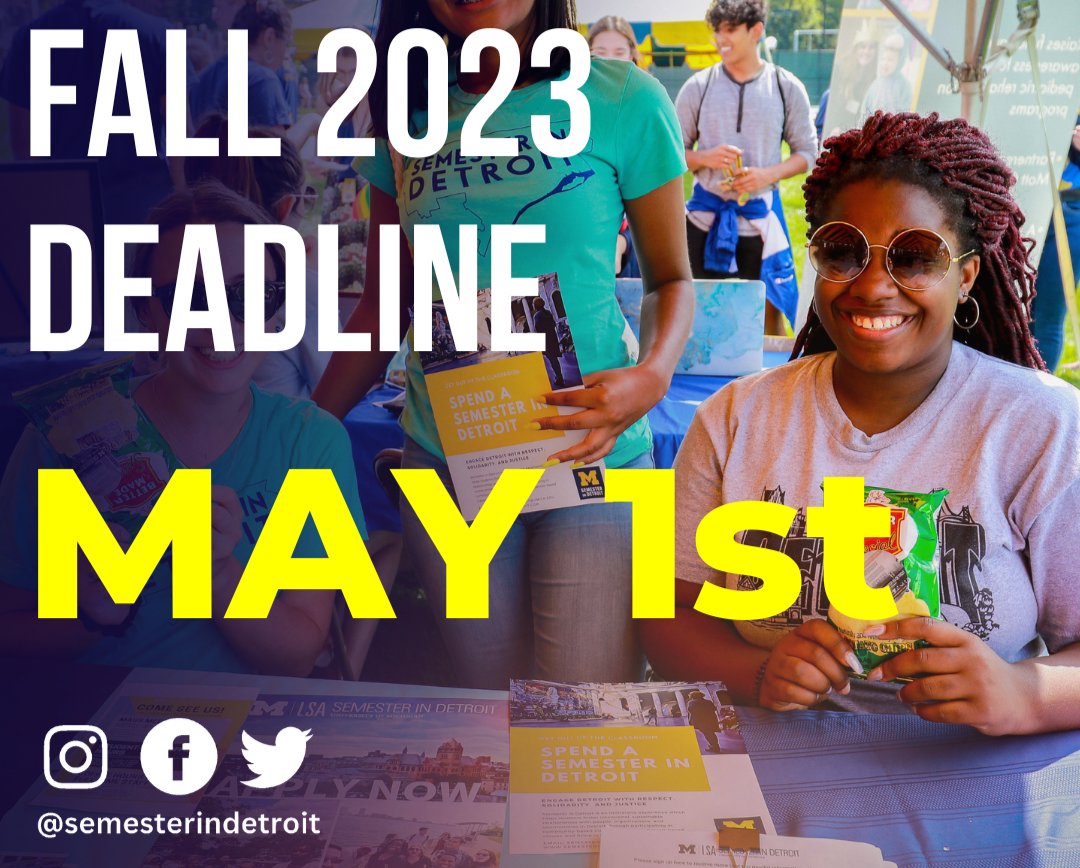 Today is the Final Deadline to apply for the Fall 2023 Program!!!
Make sure to fillout an application by midnight tonight. 

loom.ly/CK2Zm4g

 #finaldeadline #apply #program