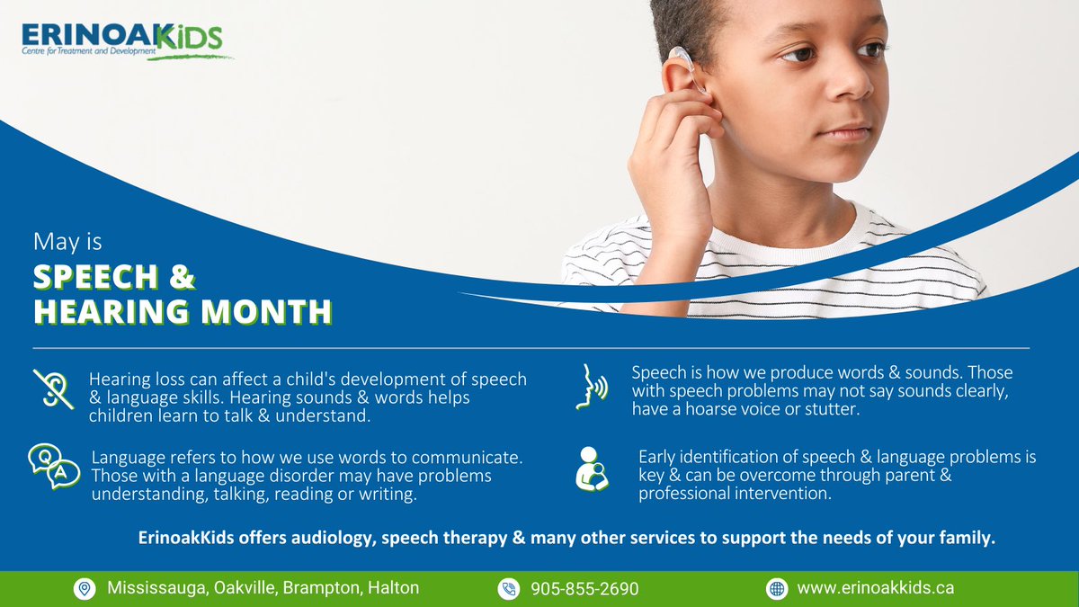 ErinoakKids's tweet image. #SpeechAndHearingMonth is a time to celebrate our #SpeechLanguagePathologists, #SpeechLanguageTherapyAssistants &amp;amp; #Audiologists &amp;amp; promote the importance of #CommunicationHealth!

#CommunicateAwareness