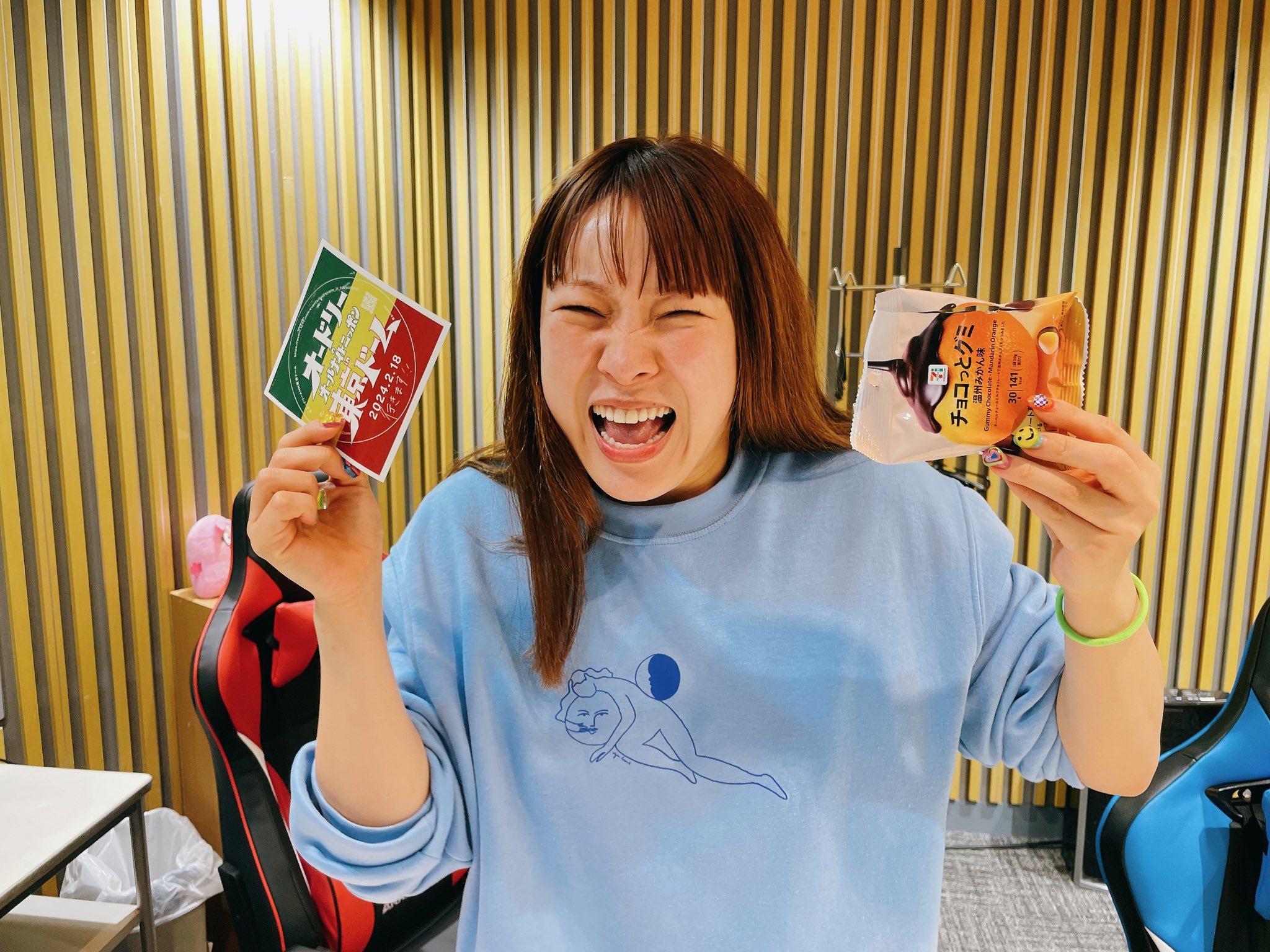 送料無料(沖縄は1000円) 宣伝Tシャツ 黒 Mサイズ オードリーの