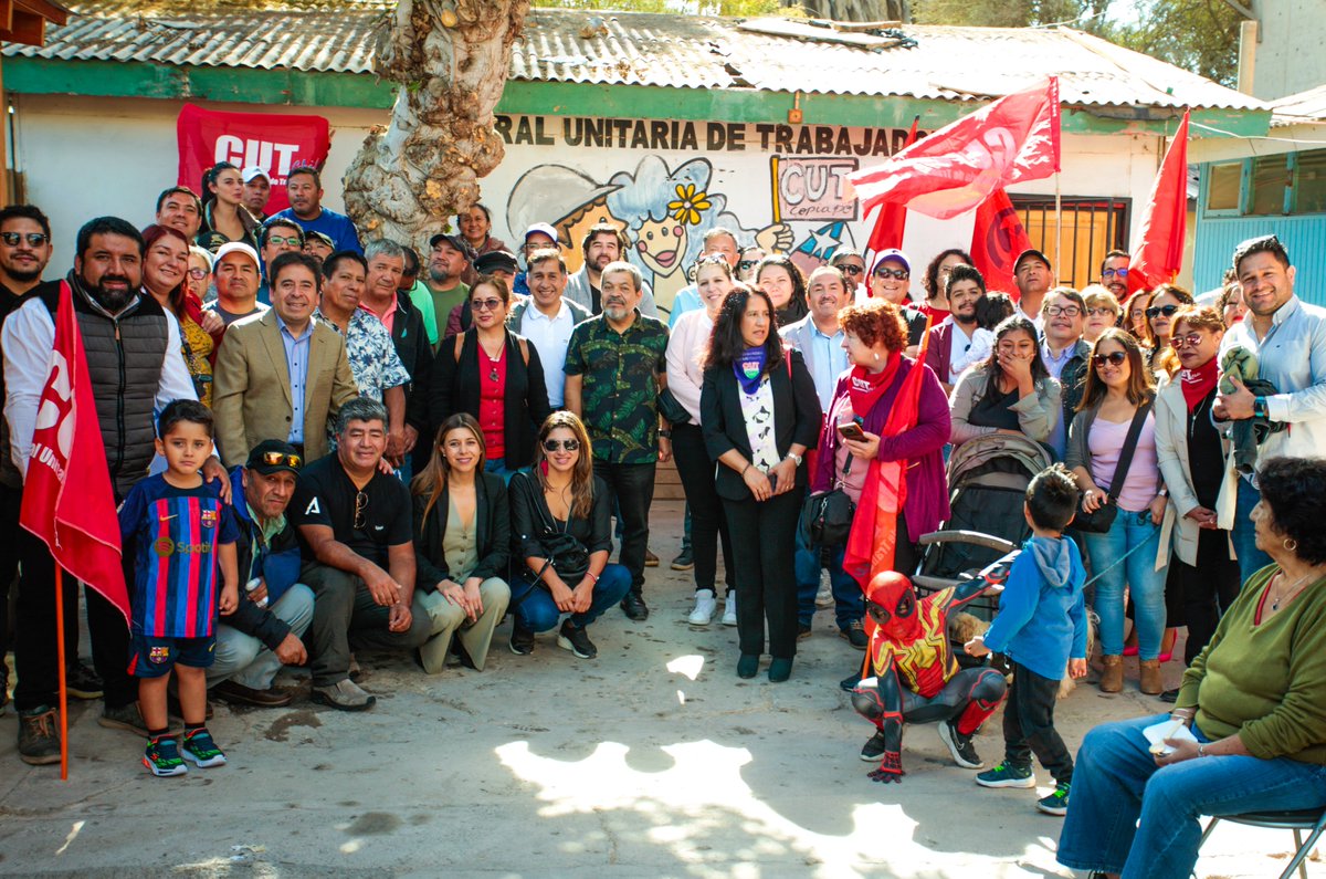 Arma participando en acto conmemoración dia del trabajo junto a CUT provincial Copiapó.