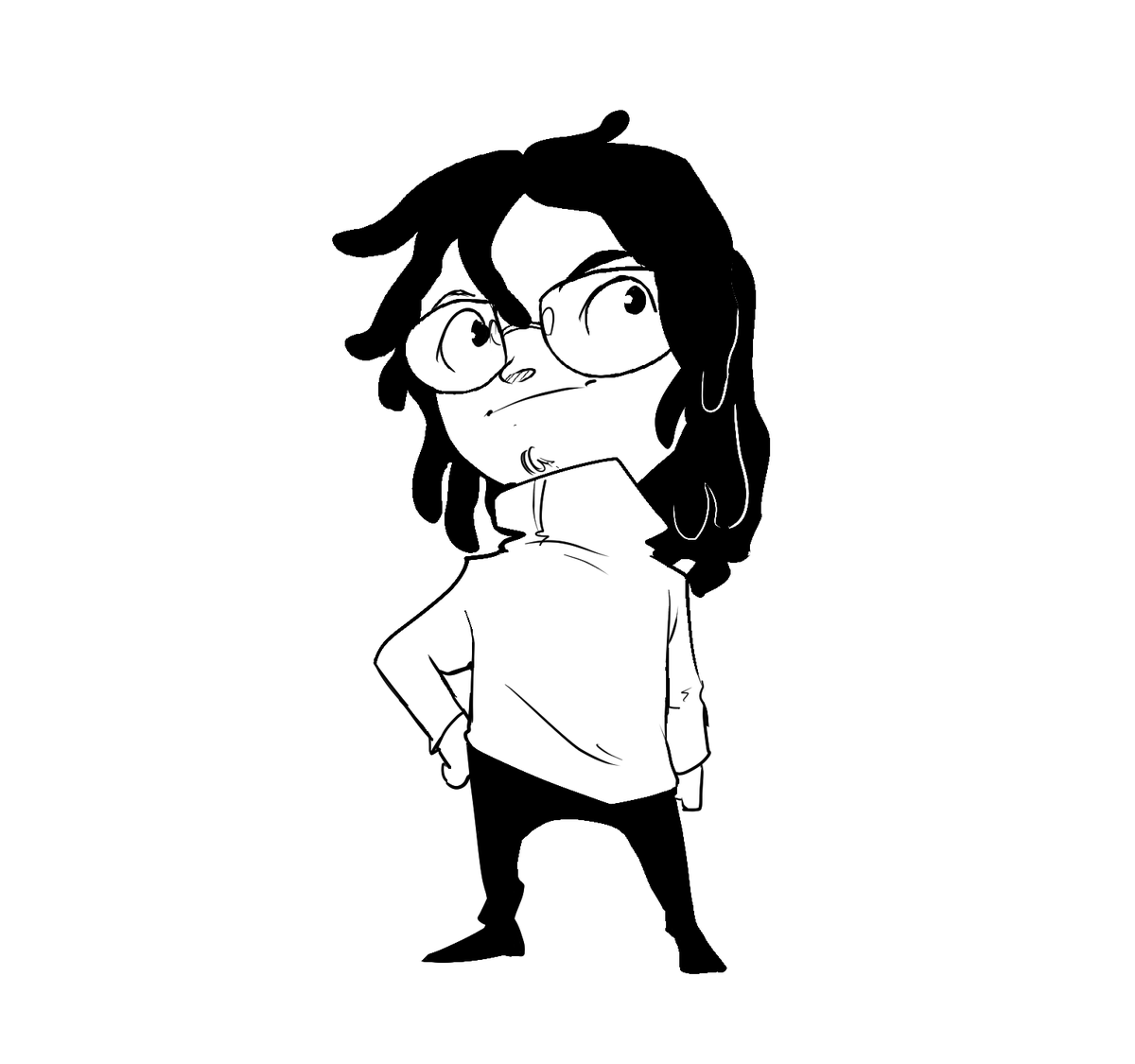 YGKrow's tweet image. As of late, I try to represent myself smiling more. SO many of my characters have death scowls