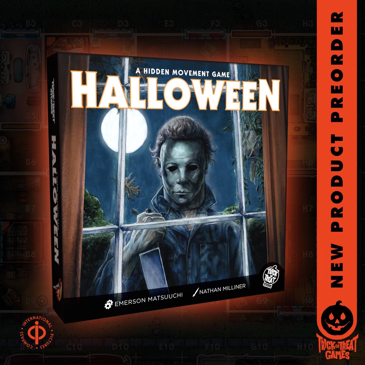 TOTSgames's tweet photo. For the first time ever Halloween is a tabletop game!   
Pre-Order today 🔪 https://t.co/s6FGjFX6nc 

#trickortreatstudios #trickortreatstudiosgames #boardgamesgeek #halloween #myers #michaelmyers https://t.co/hi4CoHged2