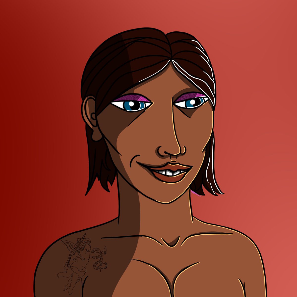 —Citizen 643—
Name: Zipline
Age: 29
Occupation: Pleasure host 
Location: The Diogenes 
Hobby: crosswords
Dream date: laying eggs

#thecitizenz #artwork #originalart #digitalart #art #digitalartwork #digitaldrawings #digitalartgallery #digitalartdrawing #digitalartpainting