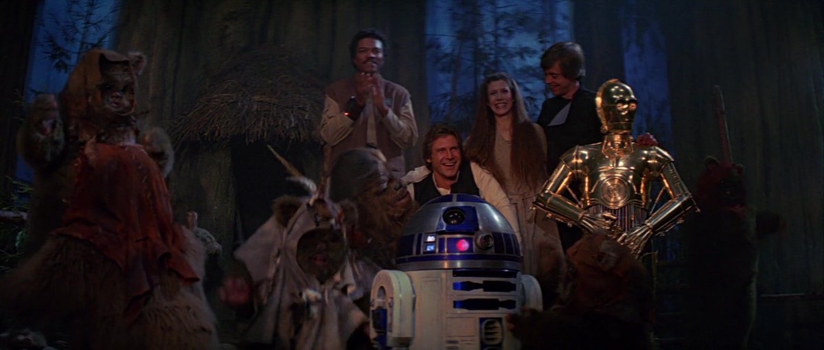 sw_holocron's tweet photo. Which do you prefer - the Return of the Jedi ending with Yub Nub OR the ending with the Victory Celebration? https://t.co/Cs9e2rqj7h