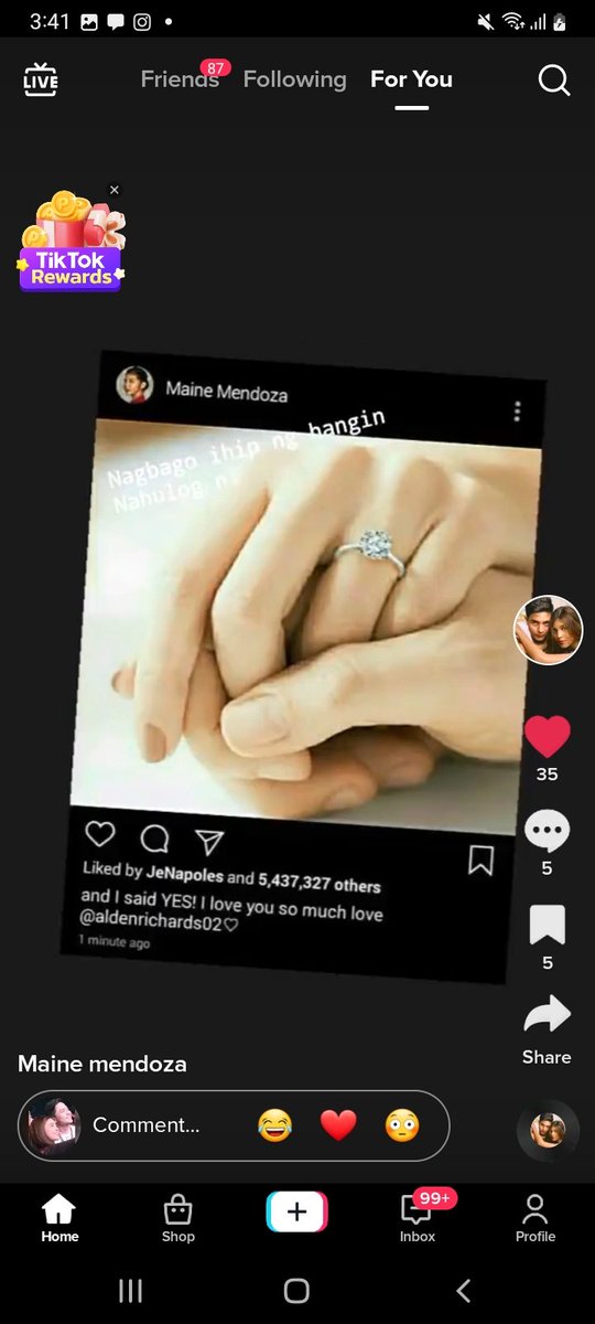 TB from Maine MendOza acc on Tiktok.. Heto ang REAL.. TRUE... even the CAPTION tells it all... This is what TB ADN believes...
Ctto
#BOYCOTTEBxAPTxGMA783