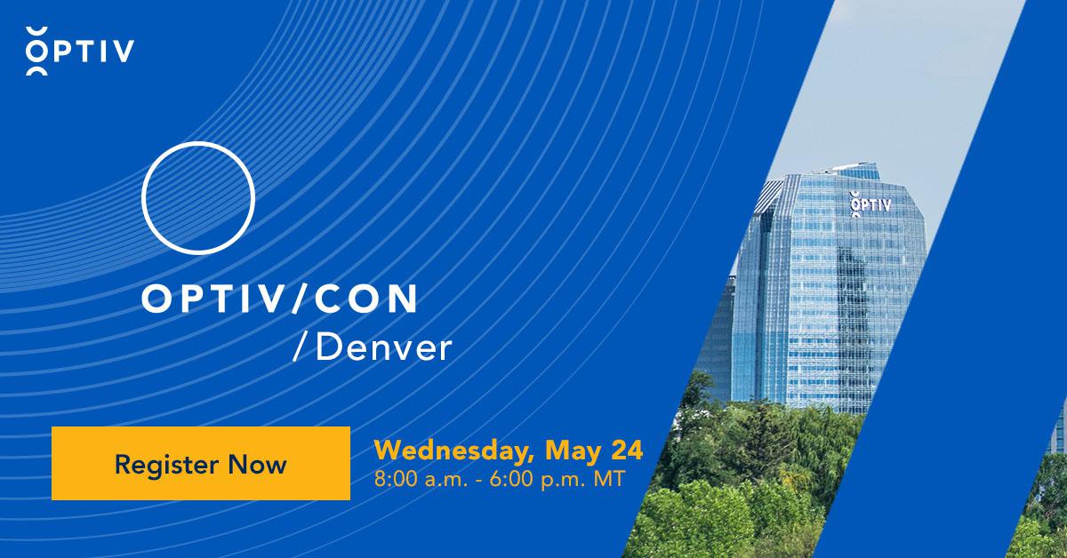 3 weeks out! #OptivCon is coming to Denver! If you're going, be sure to stop by #PingIdentity's booth to learn how our powerful partnership with Optiv enables your enterprise to deliver a world-class digital experience. #pingpartner ow.ly/jtFo104Fy0W