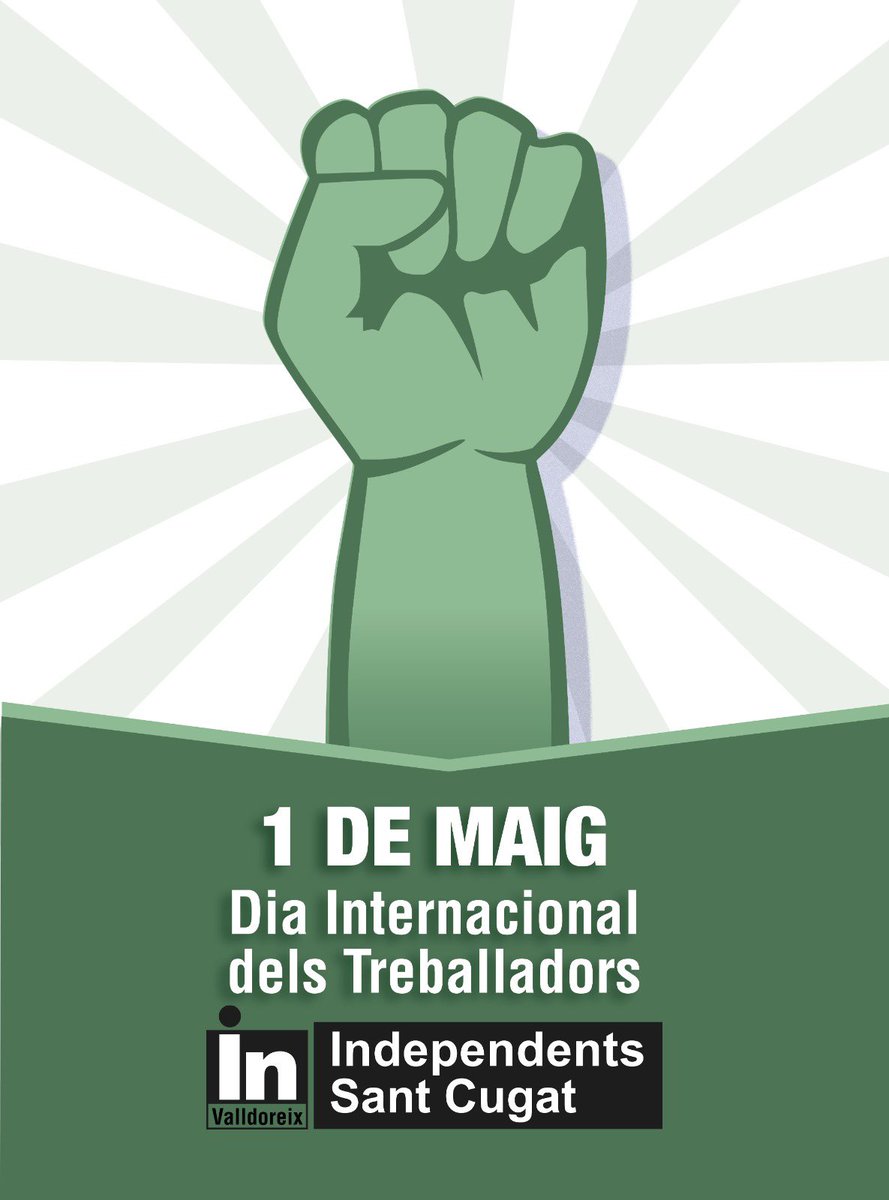 independentsvdx's tweet photo. Avui és el Dia Internacional del Treballador.
I des de Independents Valldoreix, volem seguir lliutant contra la precarietat laboral, la defensa d'un treball digne i garantir la igualtat de drets i oportunitats per a tothom. Som-hi!
#1demaig
#independentspervalldoreix 
#neusjose https://t.co/2X8ulXSQCB