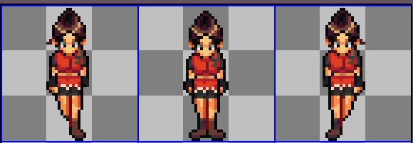 Teaching myself pixel art. Now I'm tempted to make a little Resident Evil RPG Maker game 🙈