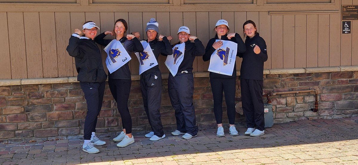 Rams win the Dragon Invite with a team score of 332, breaking ANOTHER school 18 hole record! <a href="/laurenbrown0511/">laurenbrown05125</a> 3rd place (82) <a href="/Rylin64732105/">Rylin</a> 4th place (83) <a href="/PruntyOlivia/">Olivia Prunty</a> 5th place (83) <a href="/KateWahman/">Kate Wahman</a> 6th place (84). Nice work Rams!! ⛳️🐏