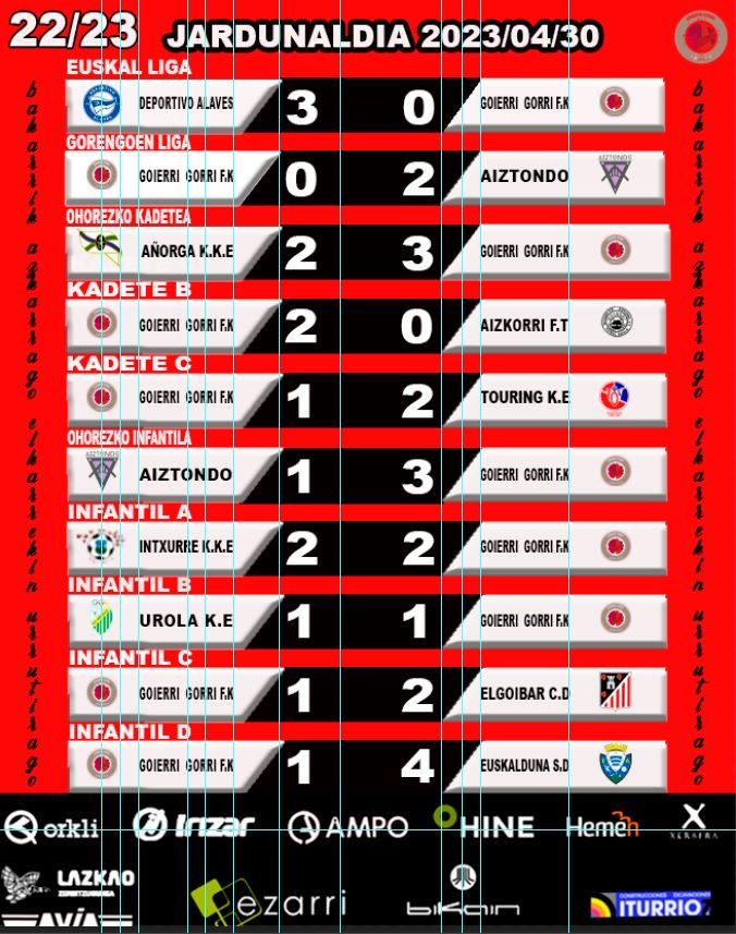 #neskak
#goierri 
#gorri
#aiztondo
#futbola
#infantilak
#partidua