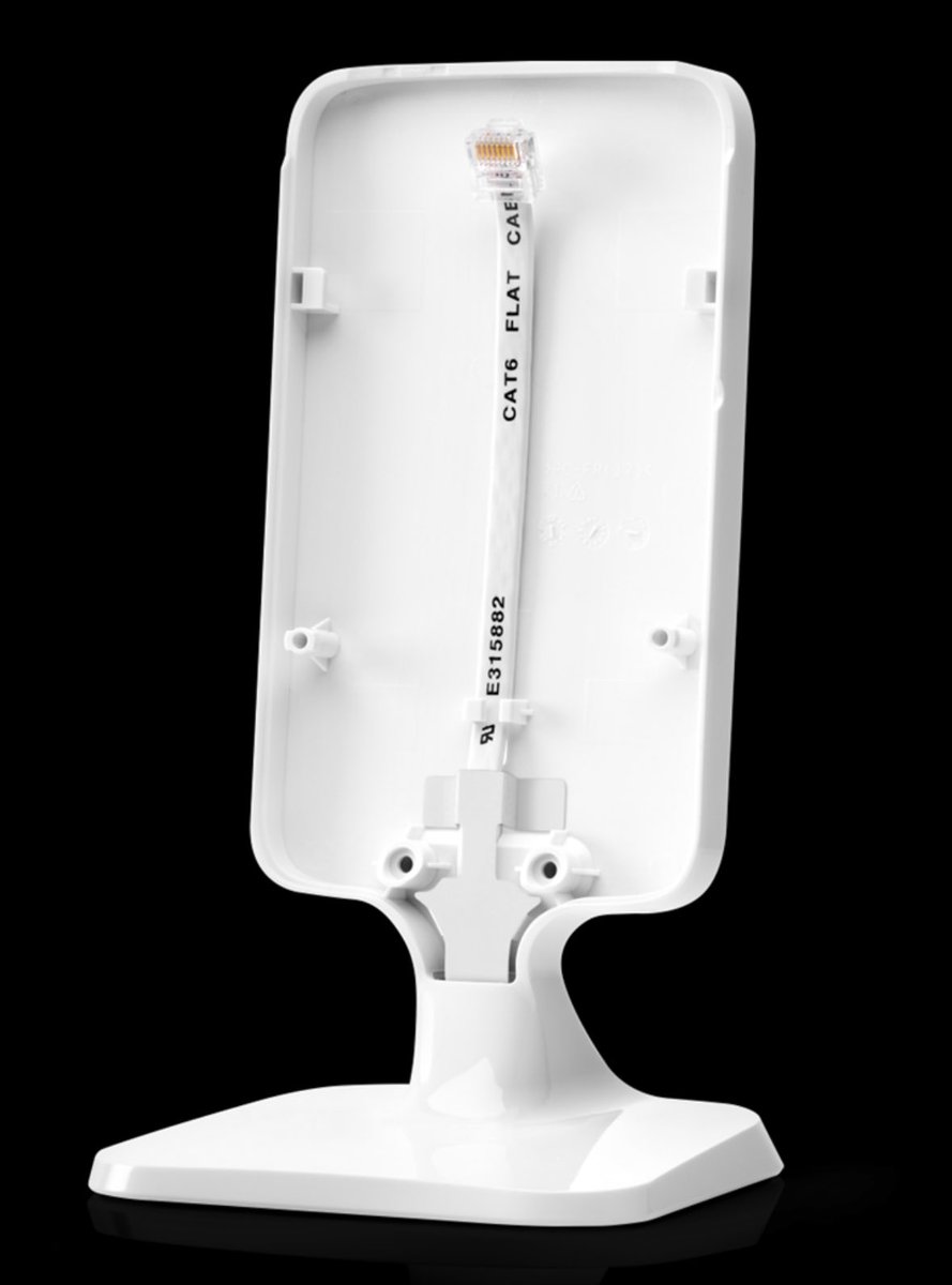 Also launched today…a new ⁦@ArubaNetworks⁩ version of the desktop mount!  Note the embedded Ethernet cable!