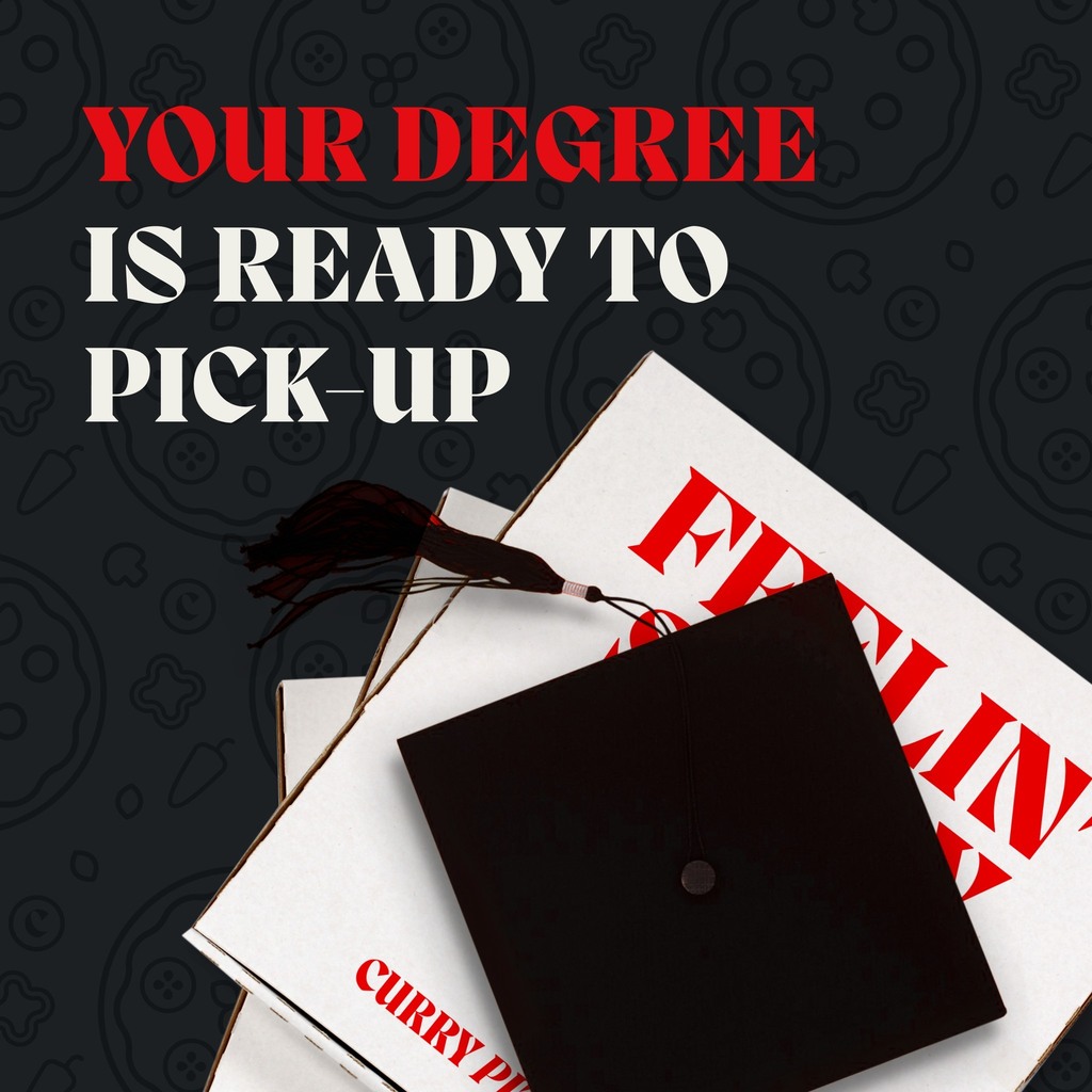currypizzahouse's tweet photo. A graduation party without pizza is like a cap without a gown! 🎓🍕 Celebrate your achievements with classic American and Indian-inspired pies. From party trays for salad and wings to pies, Curry Pizza House will help fill up parties big and small. Head to the link in bio and … https://t.co/j7wEmfJdL8