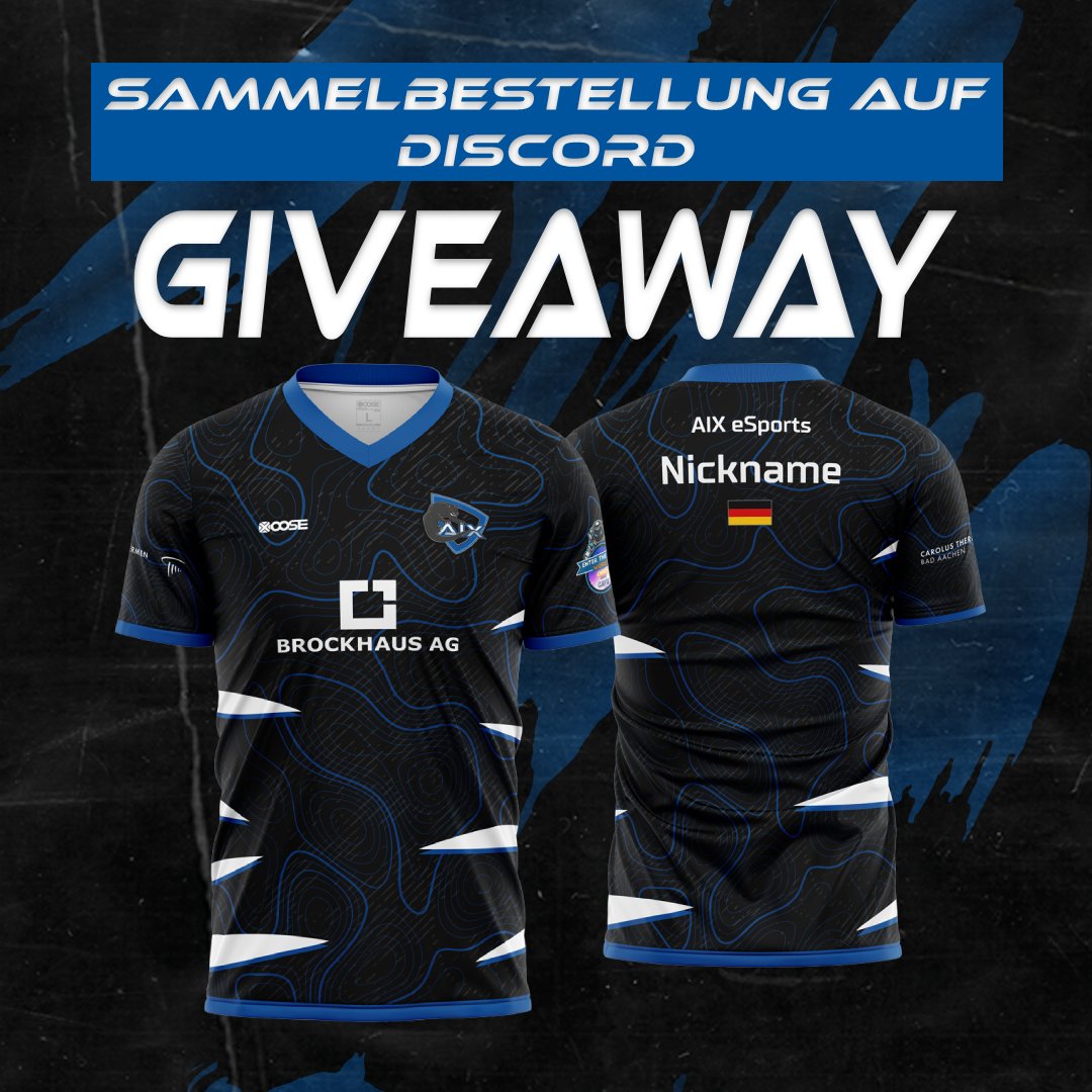 Wir haben unser erstes Trikot! 🔥
Zur Eröffnung unseres Merchshops verlosen wir auf Twitter und Instagram eines unserer neuen Trikots. 

Dafür müsst ihr
⬆️Folgen
💙Liken
🔄Retweeten
🤝und eine:n Freund:in markieren

Teilnahme bis 5.5. um 12 Uhr. 🍀

Link zum Shop in unserer Bio.
