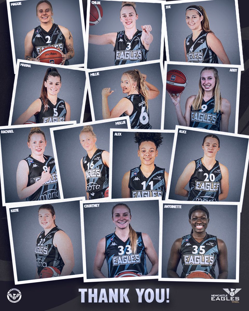 NewcastleEagle's tweet photo. 👏 Thank you all for your fantastic support for our @WBBLOfficial team this season!

🎟 Join us for our End of Season Supporters Night at the @VertuArena this Friday - tickets available tomorrow morning.

#HowayTheEaglesLasses  #Britishbasketball #BestFansInTheWBBL #SixthEagle https://t.co/51bPgyHcgo