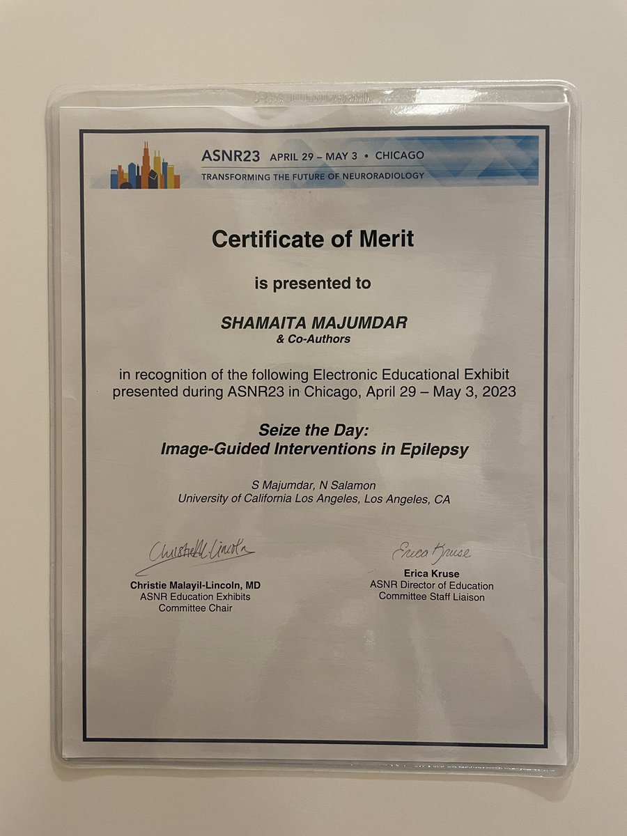 angiosham's tweet image. Thanks so much @NorikoSalamon for your mentorship! Had a fantastic time at ASNR in Chicago!