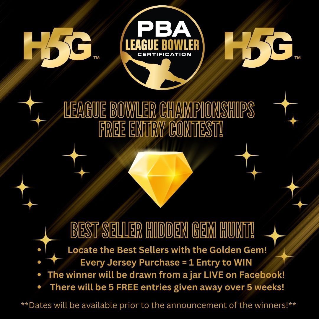 Let’s go on a Treasure Hunt! 🏴‍☠️ <a href="/PBATour/">PBA Tour</a> LBC FREE Entry Giveaway! Launching today until 6/2/2023! We are giving 5 FREE LBC Entries away! ALL you need to do is find and buy an #H5G discounted hidden gem jersey! h5gbrands.com/bowling/catego… #H5GBowling