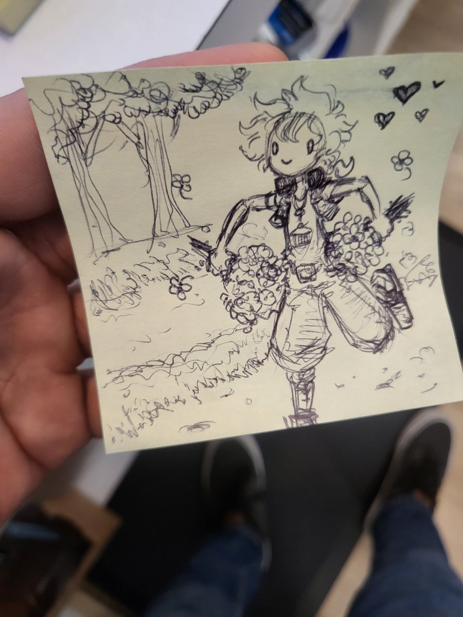 KiwiMonsta's tweet photo. Work doodle of the boy
.
.
.
.
.
#appleandkiwi #sketch #art #doodle #postit https://t.co/xSqlpl2PFj