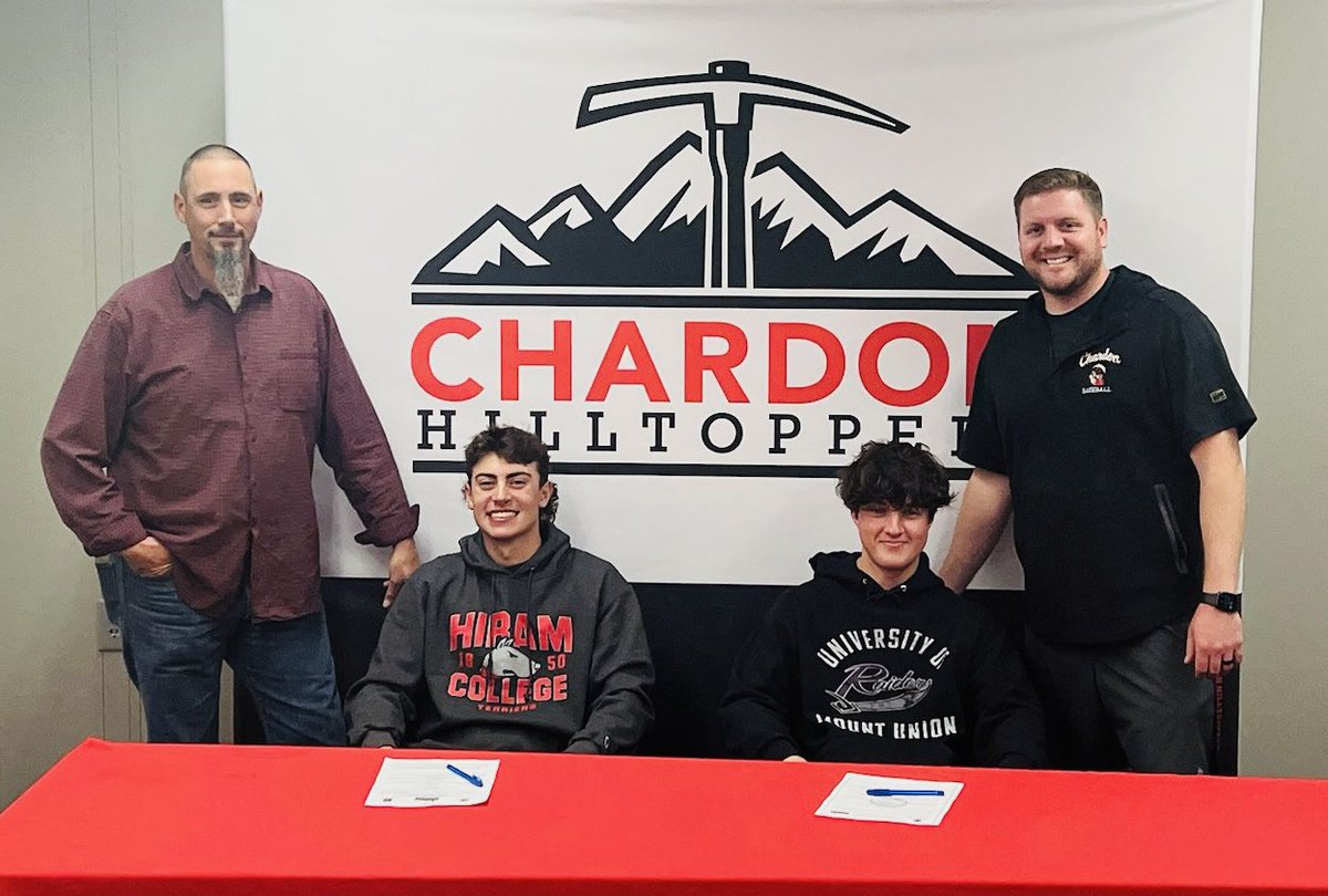 Chardon Baseball (@chardonbaseball) on Twitter photo Congrats to <a href="/BrandonFatur24/">Brandon Fatur</a> (Mount Union) & <a href="/HunterGreco7/">Hunter Greco</a> (Hiram College) for continuing their academic & baseball careers at the next level! <a href="/Hiram_Baseball/">Hiram Baseball</a> <a href="/umubaseball/">Mount Union Baseball</a>
Who’s next? Congrats to <a href="/BrandonFatur24/">Brandon Fatur</a> (Mount Union) & <a href="/HunterGreco7/">Hunter Greco</a> (Hiram College) for continuing their academic & baseball careers at the next level! <a href="/Hiram_Baseball/">Hiram Baseball</a> <a href="/umubaseball/">Mount Union Baseball</a>
Who’s next?