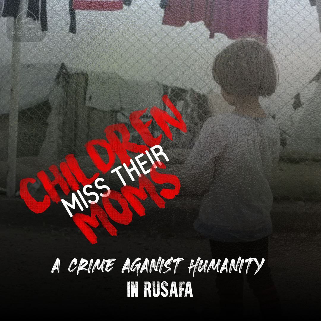 Çocuklar Annesiz Uyuyor

Rusafa'da Kendilerine Revâ Görülen Bunca Eziyet, Hakaret, İnsani Olmayan Muâmeleleri Bizim Bacılarımız Kezâ Annelerimiz Haketmedi.

Our Sisters Also Didn't Deserve All The Torment, Insult, Inhuman Treatments They Seen in Rusafa.

Children Miss Their Moms