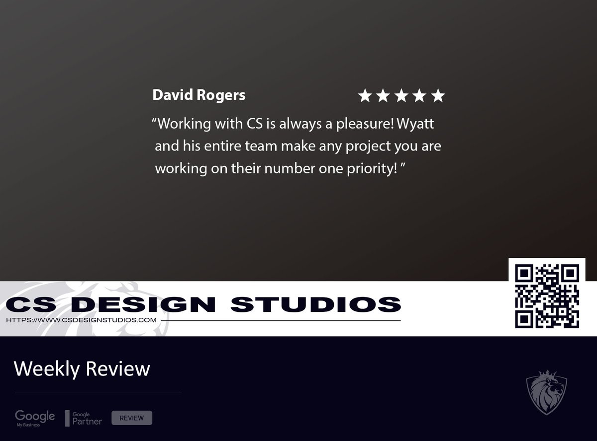 tucsonwebdesign's tweet image. This week&apos;s review is from David Rogers! Thank you, David, for leaving us a great review. We definitely put our all into every project we take on! Have you had a good experience with CS Design Studios? Leave us a review over on Google! #tucsonseo #tucsonwebdesign #webdesign