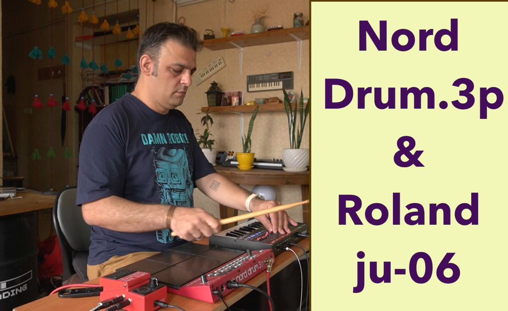 Microfolkmusic's tweet photo. Live looping 
With :nord drum np3 &amp; Roland ju-06
.
.
.
.
👁️ https://t.co/Ki2KRWApAt 👈🏻👈🏻🙏🏼
.
.

#livelooping #synthesis #casio #livemusic #synthwave #synthpatcher #synthesizers #synth #looppng #analogsynth #electronicmusic #rolandju06 #roland #norddrum3p #musicperformance https://t.co/eYIvHk0hMG