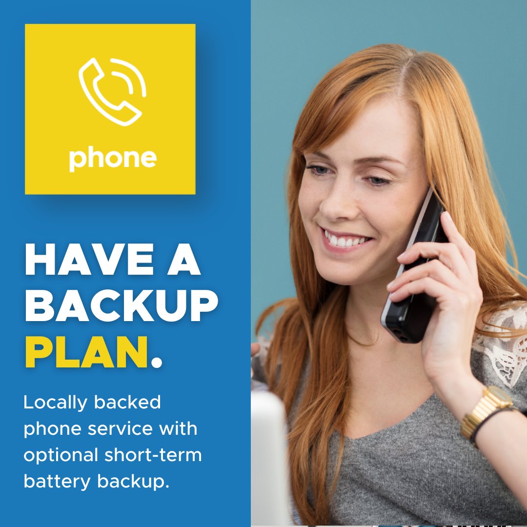 Stay connected with NHMU's landline service. Our additional short-term battery backup that also keeps your internet powered-up is a great choice for those who want the convenience of traditional services. Sign up today at nhmu.com
