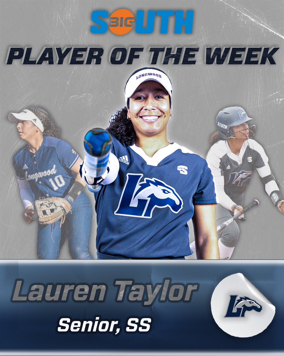 🥎 .500 batting average
🥎 3️⃣ homers
🥎 3-1 week

Congrats to Lauren Taylor on winning the <a href="/BigSouthSports/">Big South Conference</a> Player of the Week!

#HorsePower || #SaddleUp