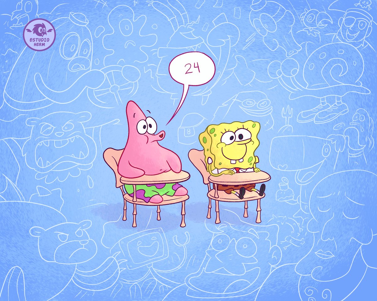 estudioherm's tweet photo. Happy SpongeBob 24th Anniversary! 🍍
What is your favorite episode?

#spongebob #patrick #spongebob24years #drawing #fanart #estudioherm https://t.co/a8NlT6WEk5