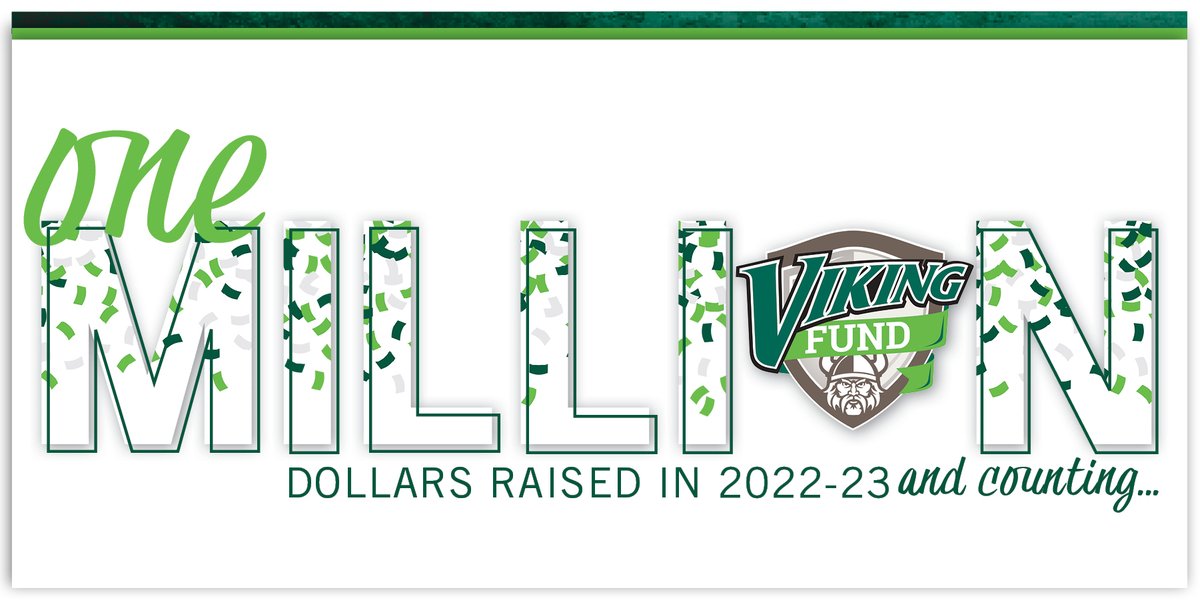 Thanks to your support, <a href="/CLE_State/">Cleveland State University</a> Athletics has raised $𝟭,𝟮𝟬𝟬,𝟬𝟬𝟬 {&amp; 𝗰𝗼𝘂𝗻𝘁𝗶𝗻𝗴} 𝗶𝗻 𝗮𝗻𝗻𝘂𝗮𝗹 𝗱𝗼𝗻𝗮𝘁𝗶𝗼𝗻𝘀 during the 2022-23 season!

Fundraising Details // bit.ly/3Htfbxh
Make A Gift Today // bit.ly/40WUUqN

#MondayFUNDday | #GoVikes