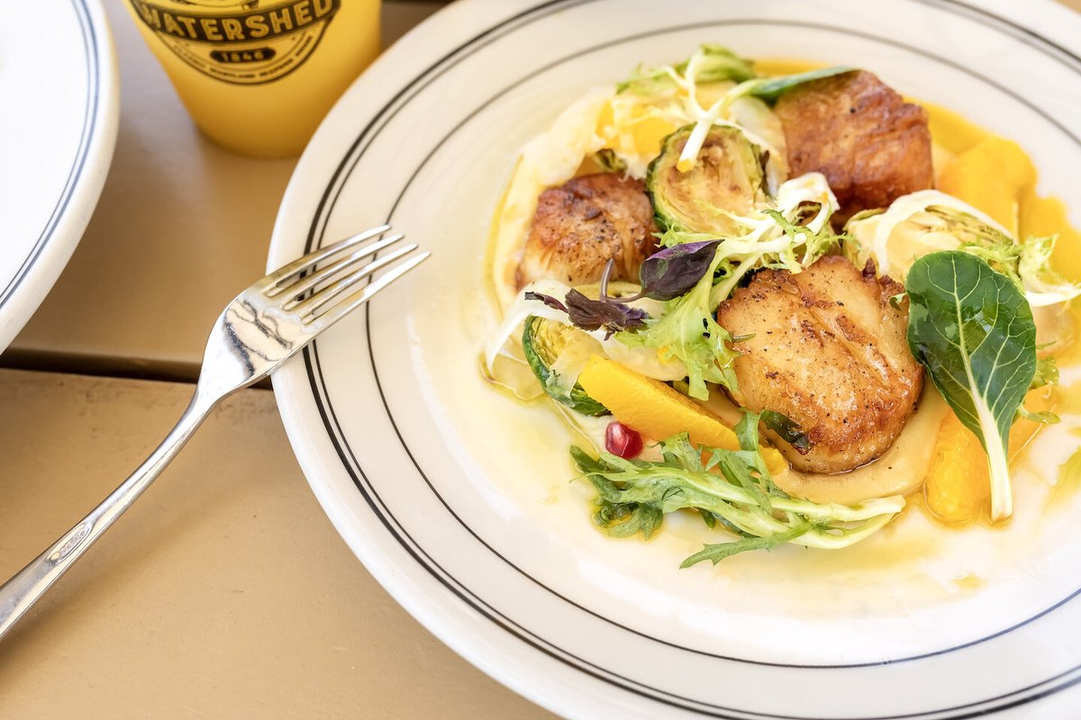 Scallops | Parsnip Purée • Brussels Sprouts • Fennel • Orange • Brown Butter