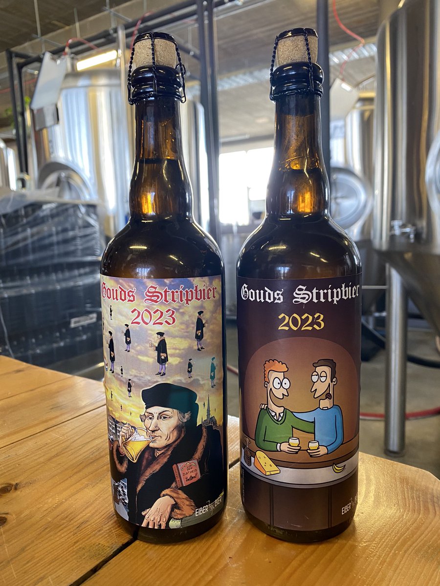 Maar liefst twee nieuwe Goudse stripbieren bij Strips op de Markt op 7 mei: een heerlijke DIPA en een net zo lekkere Brut IPA! Met etiketten van <a href="/evertkwok/">Evert Kwok</a> en Marc Verhaegen. Be there!