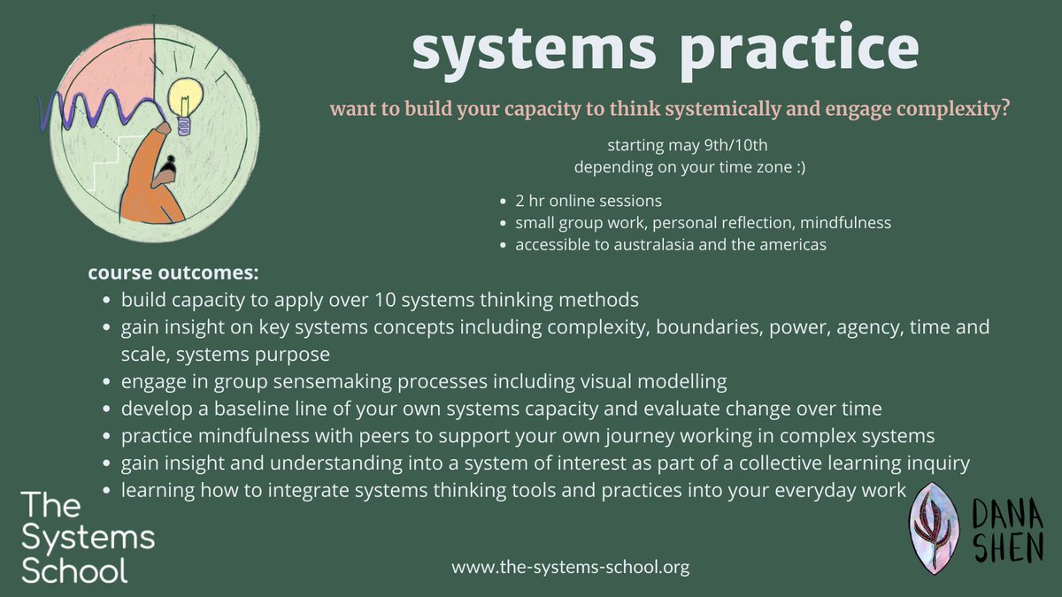 come build your capacity to think systemically and engage with complexity. starting next week! 
the-systems-school.org/buildcapacity