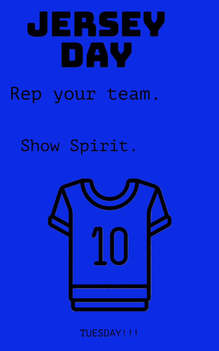 Ashleyjoyross's tweet photo. ACSS! TOMORROW IS JERSEY DAY.
@ACSSTotems https://t.co/Rpex3du8H0